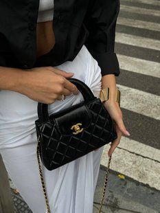 Chanel Kelly Bag Shiny Aged Calfskin Black& Gold Hardware Коробка магніт + Захисна коробка pr9903 фото
