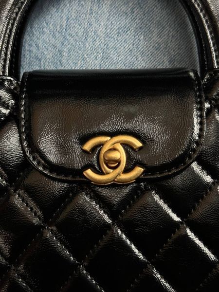 Chanel Kelly Bag Shiny Aged Calfskin Black& Gold Hardware Коробка магніт + Захисна коробка pr9903 фото