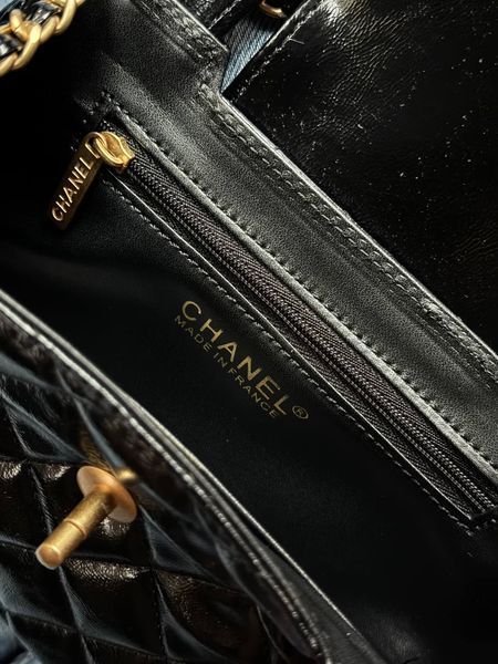 Chanel Kelly Bag Shiny Aged Calfskin Black& Gold Hardware Коробка магніт + Захисна коробка pr9903 фото