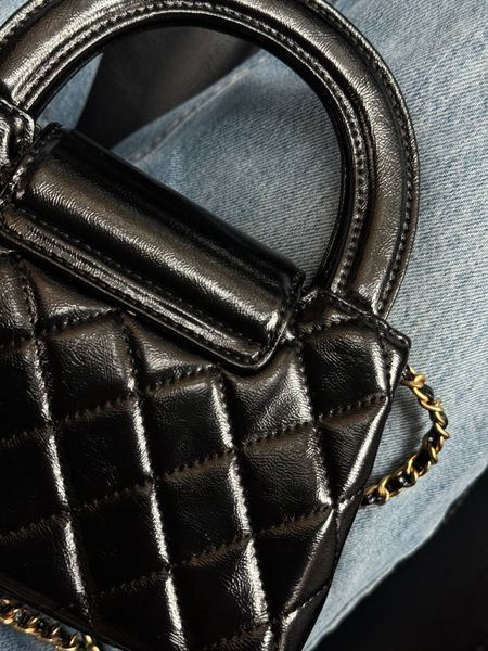 Chanel Kelly Bag Shiny Aged Calfskin Black& Gold Hardware Коробка магніт + Захисна коробка pr9903 фото