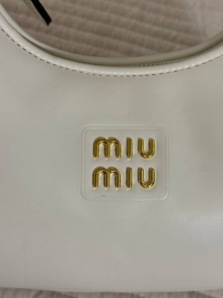 Miu Miu Leather Hobo Bag White [Ориг Коробка] miu2053 фото