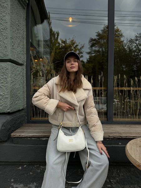 Miu Miu Leather Hobo Bag White [Ориг Коробка] miu2053 фото