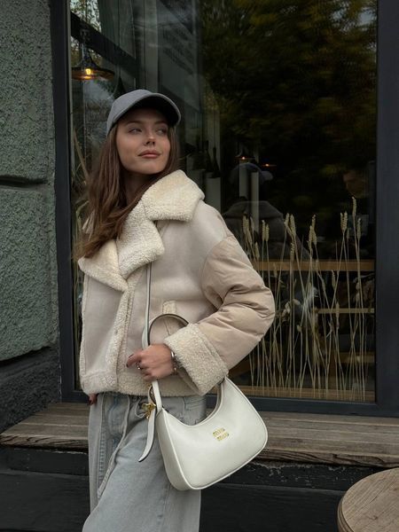 Miu Miu Leather Hobo Bag White [Ориг Коробка] miu2053 фото