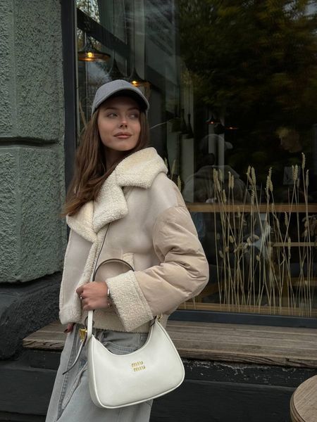 Miu Miu Leather Hobo Bag White [Ориг Коробка] miu2053 фото