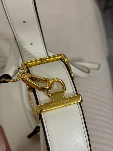 Miu Miu Leather Hobo Bag White [Ориг Коробка] miu2053 фото